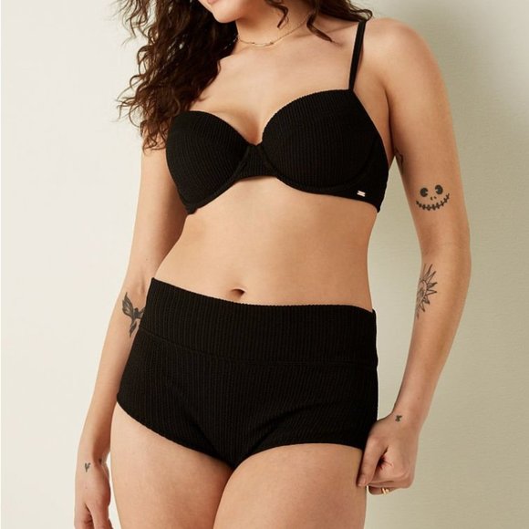 Victoria's Secret Other - * VICTORIA SECRET * Push Up High Waist Shortie Bikini Set - Black S, M, L